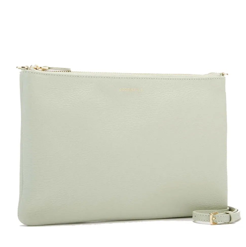 Borsa Donna a Tracolla COCCINELLE in Pelle Celadon Green Linea Best Medium