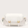 Borsa Donna a Tracolla COCCINELLE in Pelle Colore Blanco linea Campus Small