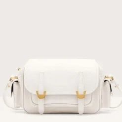 Borsa Donna a Tracolla COCCINELLE in Pelle Colore Blanco linea Campus Small