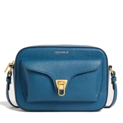 Borsa Donna a Tracolla COCCINELLE in Pelle Deep Blue linea Beat Soft Misura Small