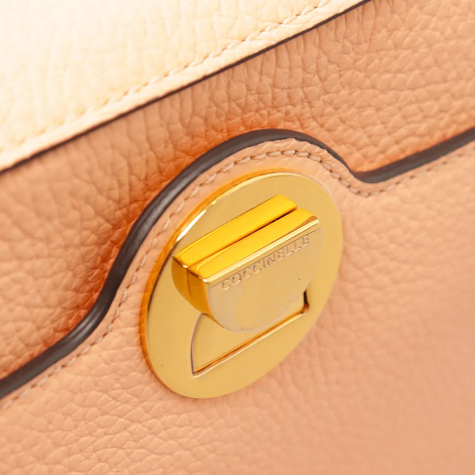 Borsa Donna a Tracolla COCCINELLE in Pelle linea Liya colore Sunrise - Cuir