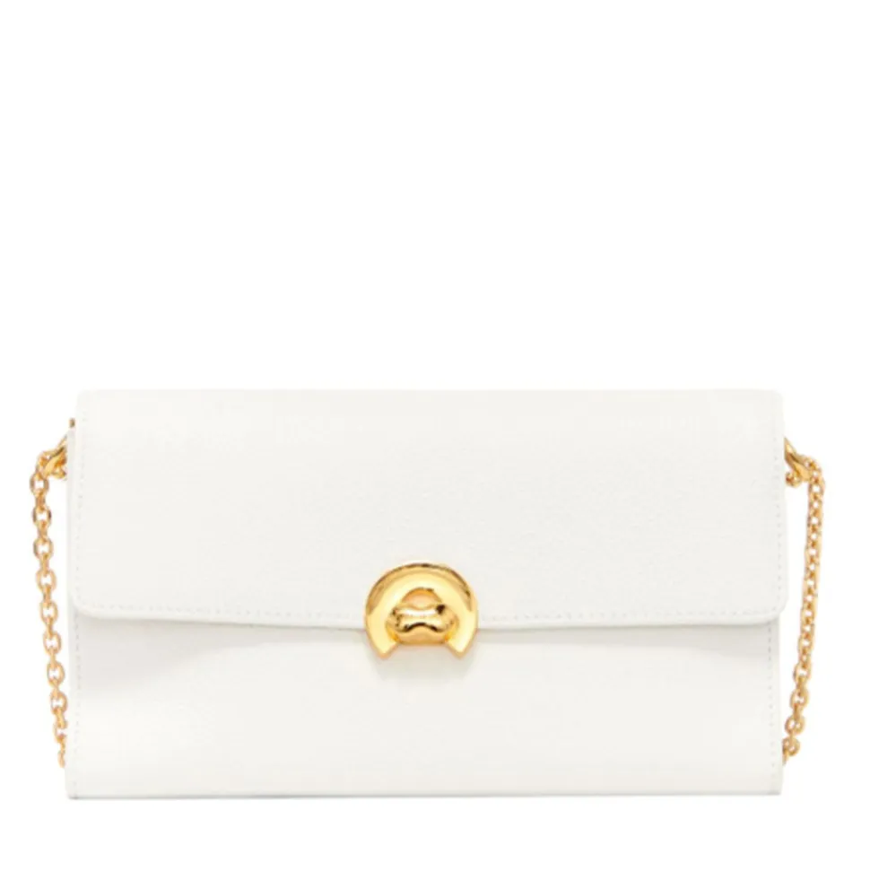 Borsa Donna a Tracolla COCCINELLE in Pelle linea Binxie Medium colore Brillant White