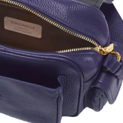 Borsa Donna a Tracolla COCCINELLE in Pelle Colore Royal Blue linea Campus Small