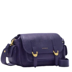 Borsa Donna a Tracolla COCCINELLE in Pelle Colore Royal Blue linea Campus Small
