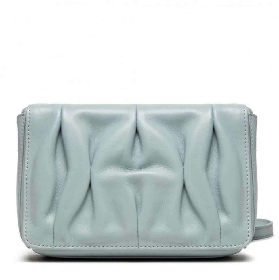 Borsa Donna a Tracolla COCCINELLE in Pelle Liscia Linea Marquise Colore Cloud Misura Piccola