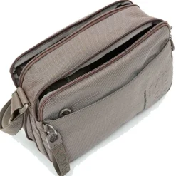 Borsa Donna a Tracolla Espandibile MANDARINA DUCK in Tessuto Linea MD20 Colore Taupe