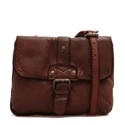 Borsa Donna a Tracolla GIANNI CONTI in Pelle Liscia color Chocolate