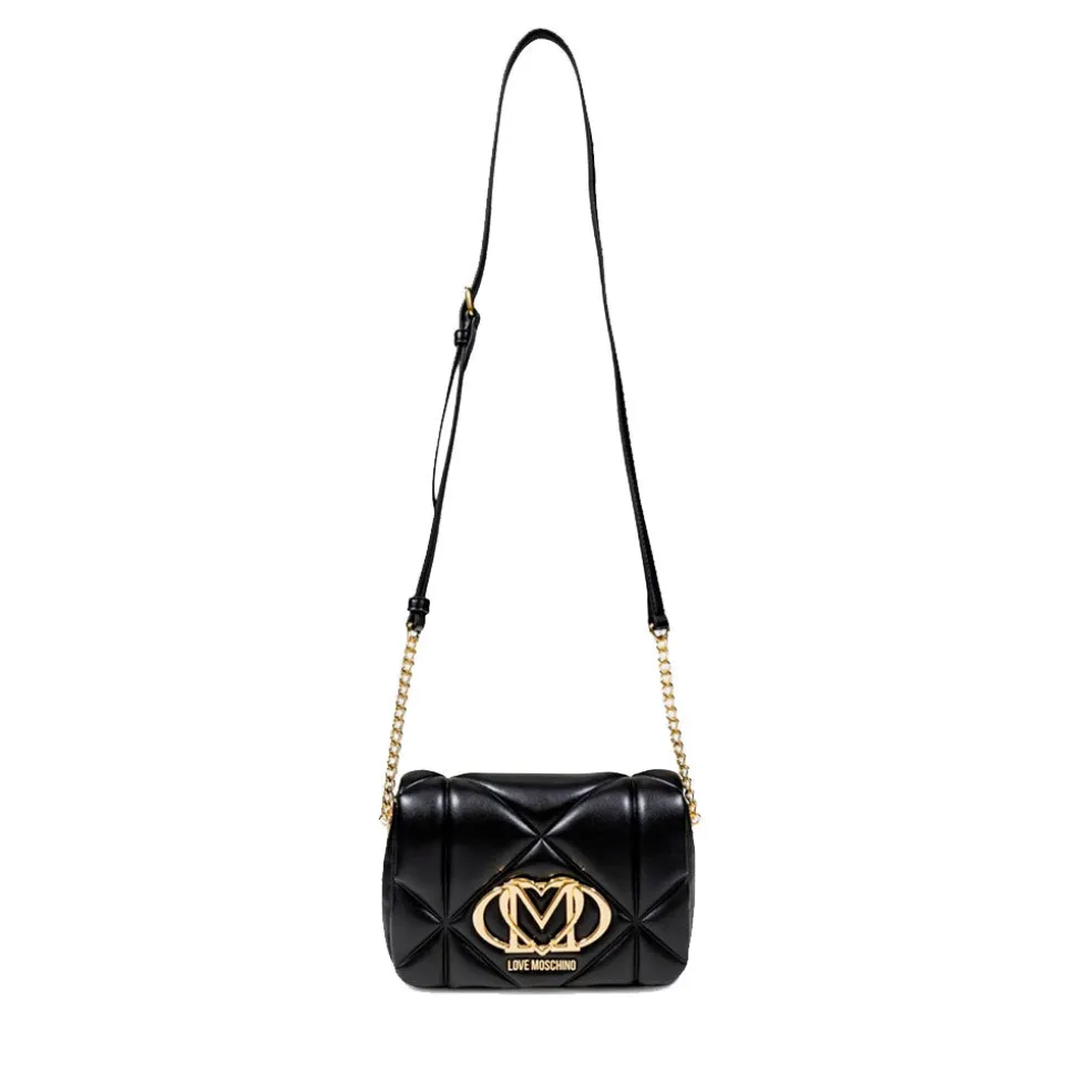 Borsa Donna a Tracolla LOVE MOSCHINO linea Embossed Trapuntata Nera