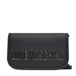 Borsa Donna a Tracolla LOVE MOSCHINO linea Bold Bag colore Nero e Nikel