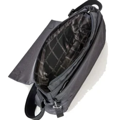 Borsa Donna a Tracolla MANDARINA DUCK Chiusa con Pattina in Tessuto colore Steel Linea MD20