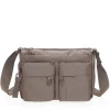 Borsa Donna a Tracolla Mandarina Duck in Tessuto Linea MD20 Colore Taupe - P10QMTX5