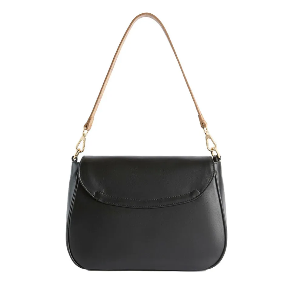 Borsa Donna a Tracolla Media 1A Classe Alviero Martini linea Brave Messenger in Pelle Nera LD55