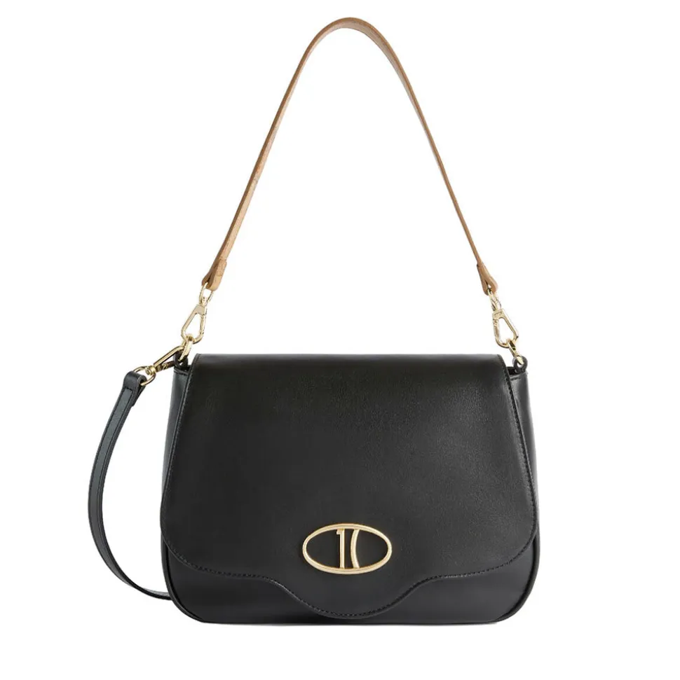 Borsa Donna a Tracolla Media 1A Classe Alviero Martini linea Brave Messenger in Pelle Nera LD55
