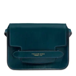 Borsa Donna a Tracolla Media THE BRIDGE linea Lucrezia in Pelle Blu Pavone