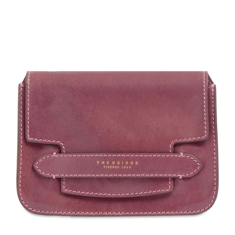 Borsa Donna a Tracolla Media THE BRIDGE linea Lucrezia in Pelle Viola Orchidea