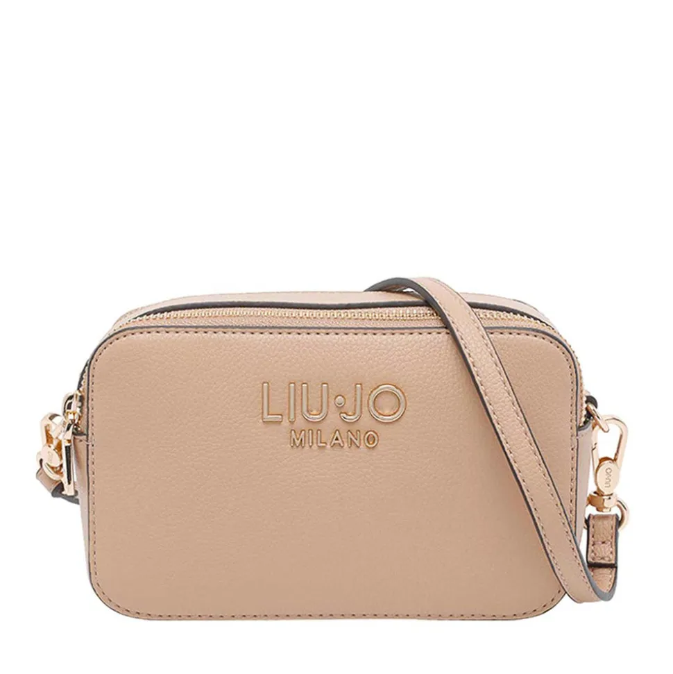 Borsa Donna a Tracolla Small LIU JO Better stampa Bottalata Dark Cipria
