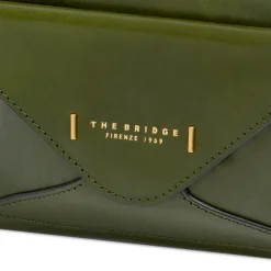 Borsa Donna a Tracolla THE BRIDGE linea Frida in Pelle Verde Maggiorana