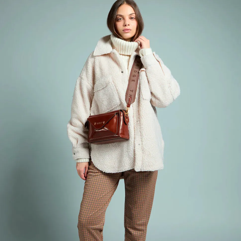 Borsa Donna a Tracolla THE BRIDGE linea Frida in Pelle Marrone