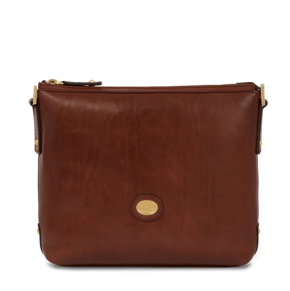 Borsa Donna a Tracolla The Bridge in Pelle Marrone linea Story