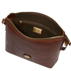 Borsa Donna a Tracolla The Bridge in Pelle Marrone linea Story
