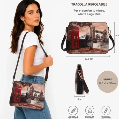 Borsa Donna a Tracolla Y NOT YES-630 Stampa Blue Lagoon