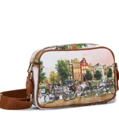 Borsa Donna a Tracolla Y NOT YES-310 stampa Flower River