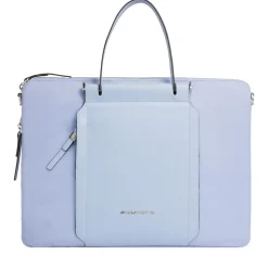 Borsa Donna da Lavoro PIQUADRO linea Circle in Pelle e Tessuto Riciclato Indaco - CA4021W92T