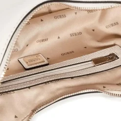 Borsa Donna Hobo a Spalla GUESS Linea Gilda Colore Off White
