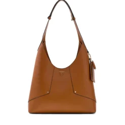 Borsa Donna Hobo a Spalla GUESS Linea Darcy Colore Cognac
