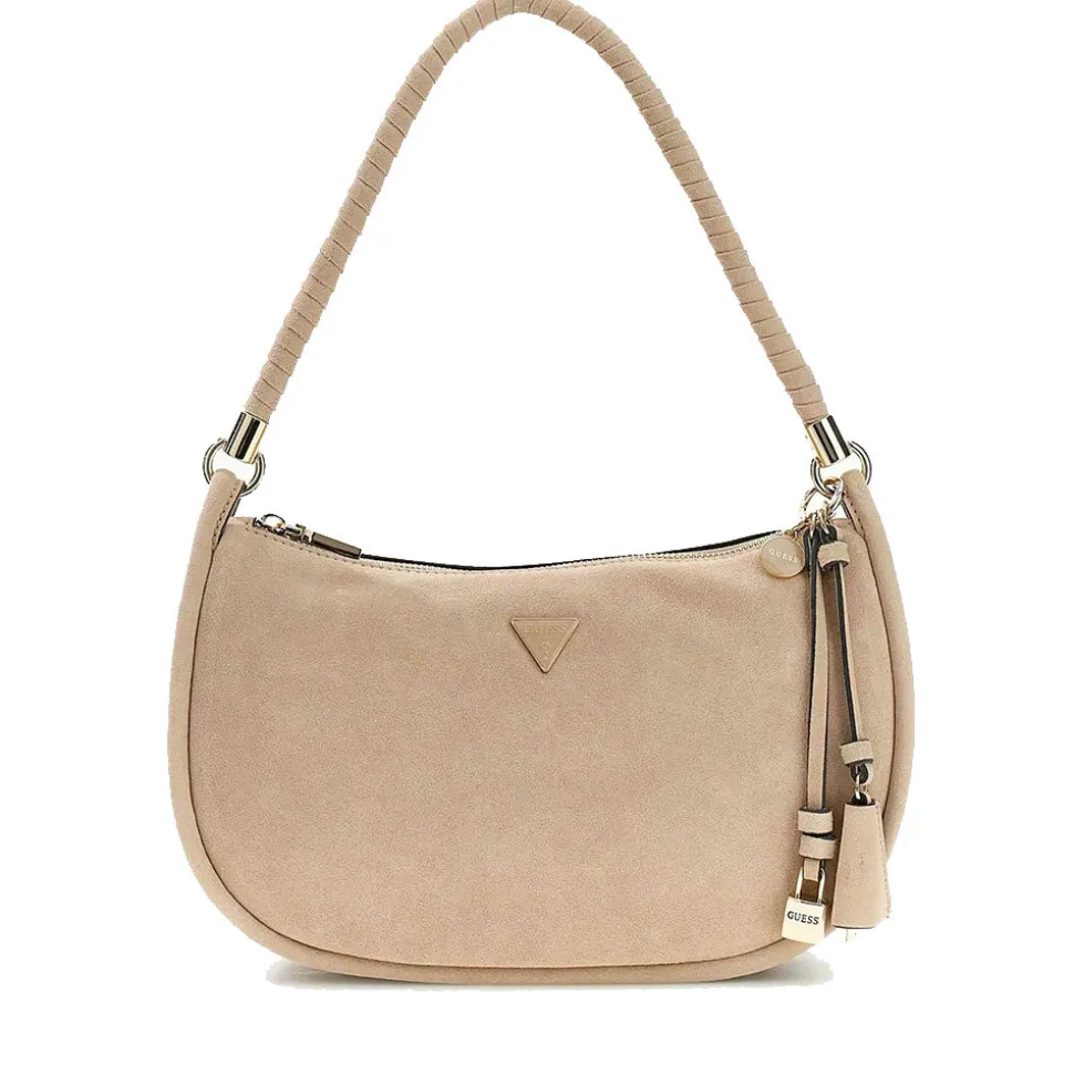 Borsa Donna Hobo a Spalla GUESS Linea Danya Colore Taupe