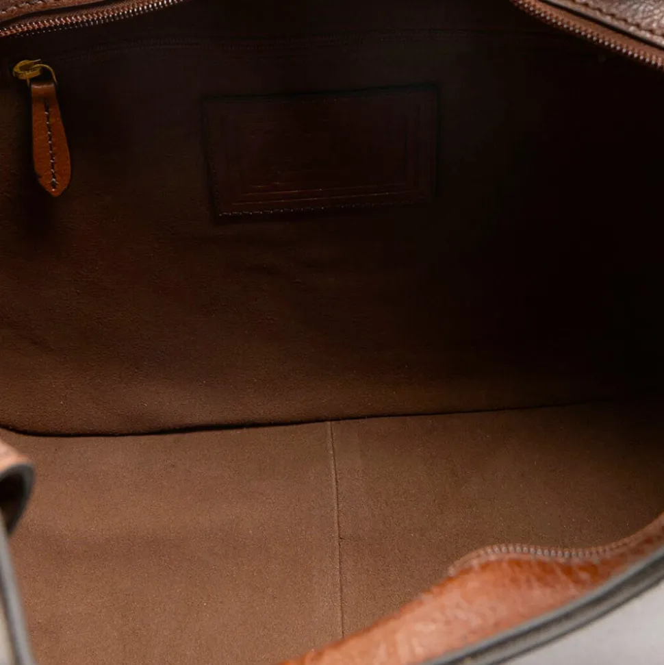 Borsa Donna Hobo a Spalla THE BRIDGE in Pelle Marrone linea Lucia