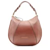Borsa Donna Hobo con Tracolla THE BRIDGE linea Brigida in Pelle Marrone