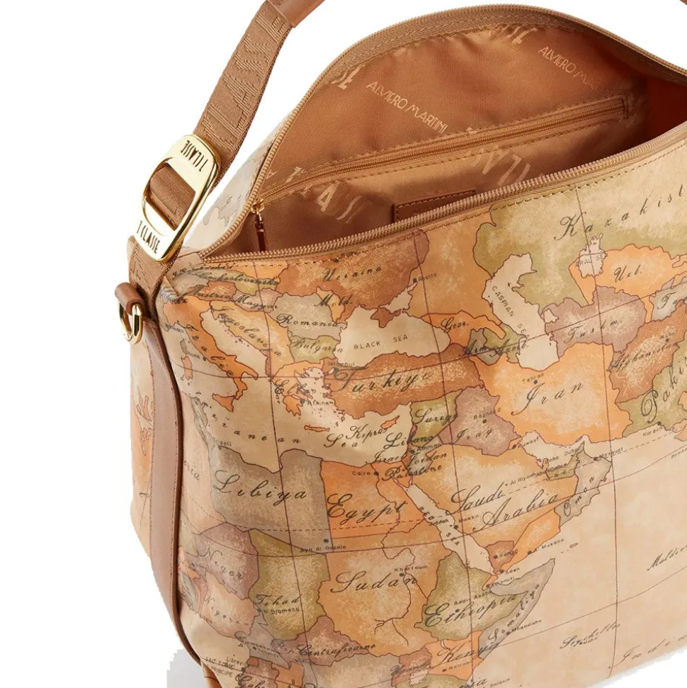 Borsa Donna Hobo con Tracolla 1A Classe Alviero Martini linea Geo Soft colore Geo Classic S014