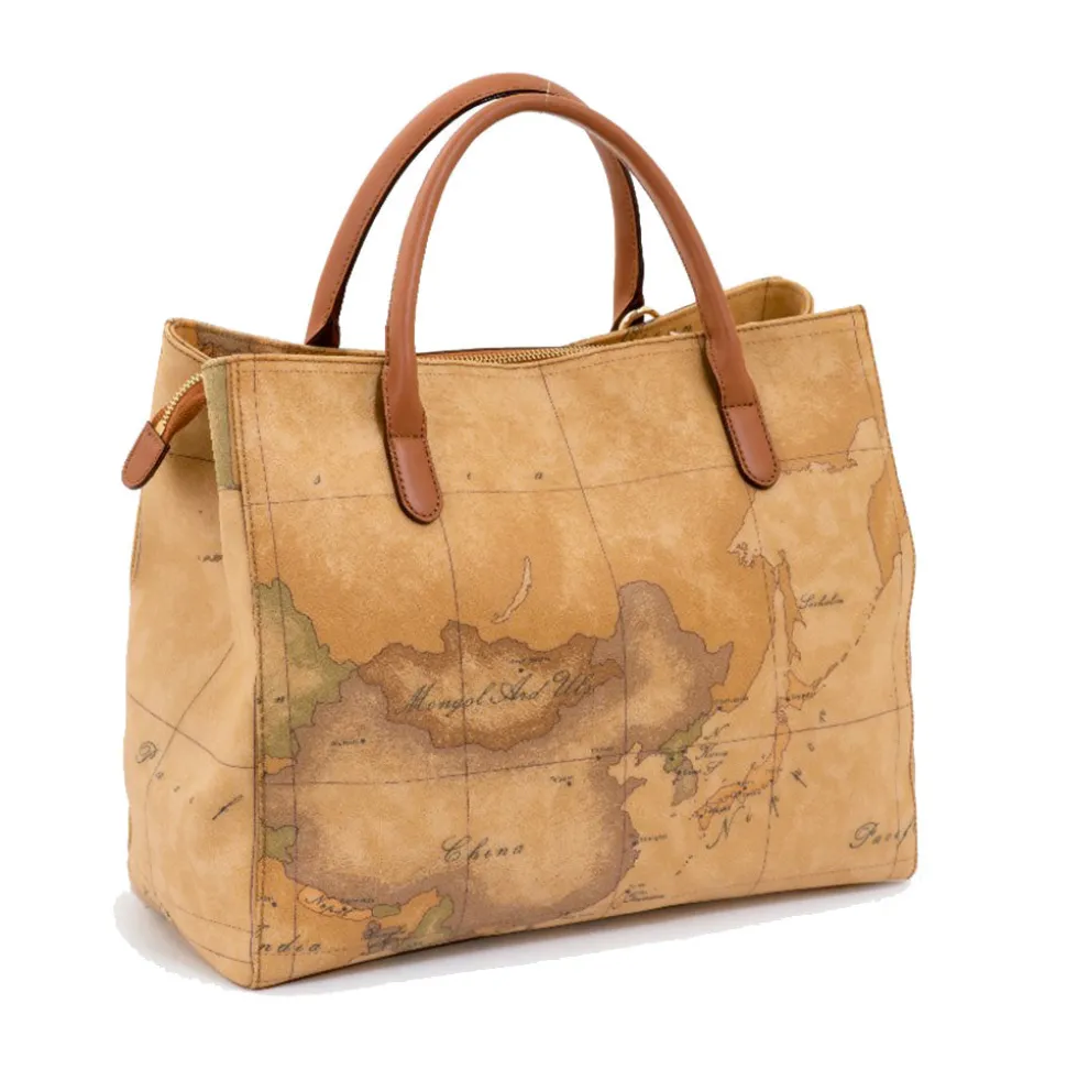 Borsa Donna Media a Mano con Tracolla 1A Classe Alviero Martini linea Geo Classic E004
