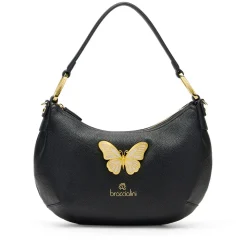 Borsa Donna Mezzaluna a Spalla Media BRACCIALINI linea Beth Jewels Nera