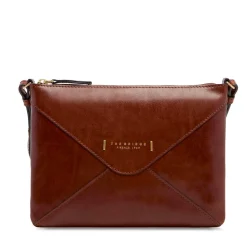 Borsa Donna Piatta a Tracolla THE BRIDGE linea Frida in Pelle Marrone