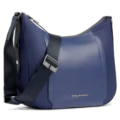 Borsa Donna PIQUADRO linea Circle in Tessuto e Pelle Colore Blu Misura Grande - BD6658W92T