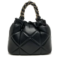 Borsa Donna Secchiello Small LOVE MOSCHINO linea Embossed Trapuntata Nera