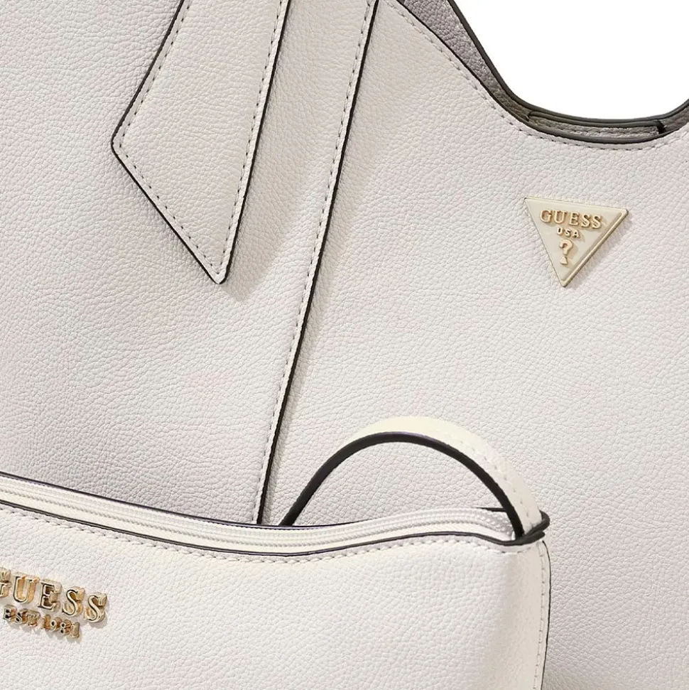 Borsa Donna Shopper a Spalla GUESS Linea Darcy Colore Stone