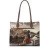 Borsa Donna Shopper a Spalla Y NOT YES-602 stampa Autumn in Holland
