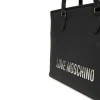 Borsa Donna Shopping LOVE MOSCHINO linea Bold Bag colore Nero e Nikel