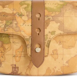 Borsa Donna Sottospalla 1A Classe Alviero Martini linea Escape Geo stampa Geo Classic e Cuoio LE62
