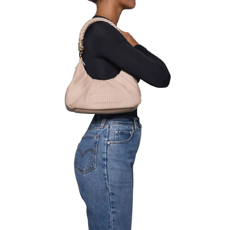 Borsa Donna Sottospalla LOVE MOSCHINO in Ecopelle Nera