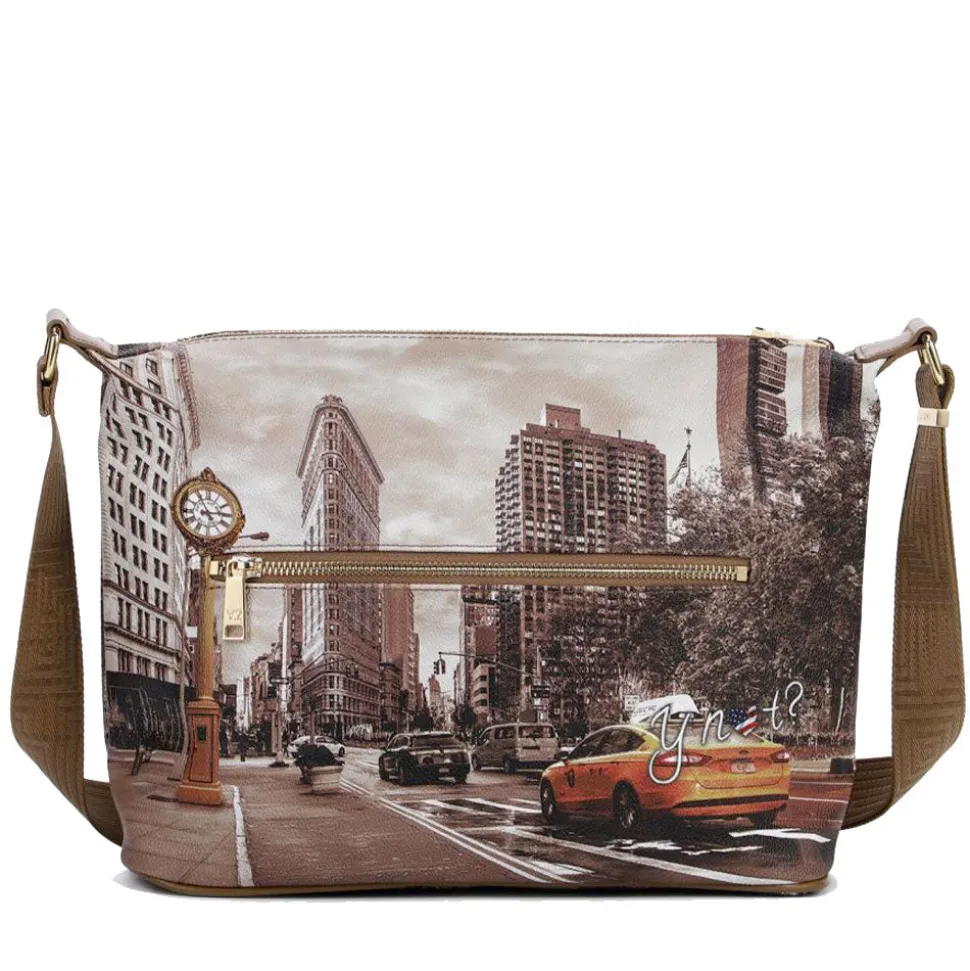 Borsa Donna Y NOT Hobo Easy Large a Tracolla YES-607 Golden Time