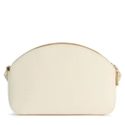 Borsa Doppia Zip a Tracolla 1A Classe Alviero Martini linea Aura Bag stampa Saffiano Avorio LF04