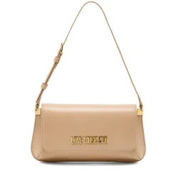 Borsa Piatta a Spalla LOVE MOSCHINO linea Lettering Logo Nude