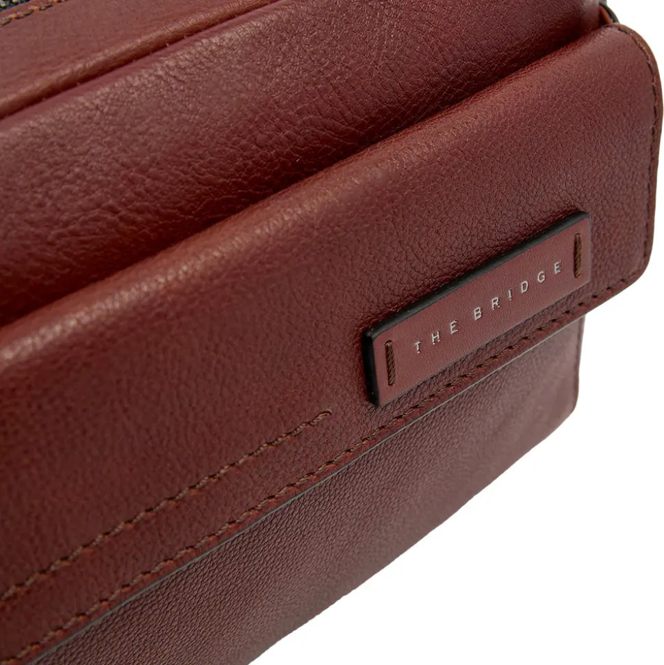 Borsello Uomo Orizzontale THE BRIDGE linea Ludovico in Pelle Marrone
