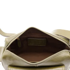 Camera Case Donna a Tracolla THE BRIDGE linea Flora in Pelle Verde Timo