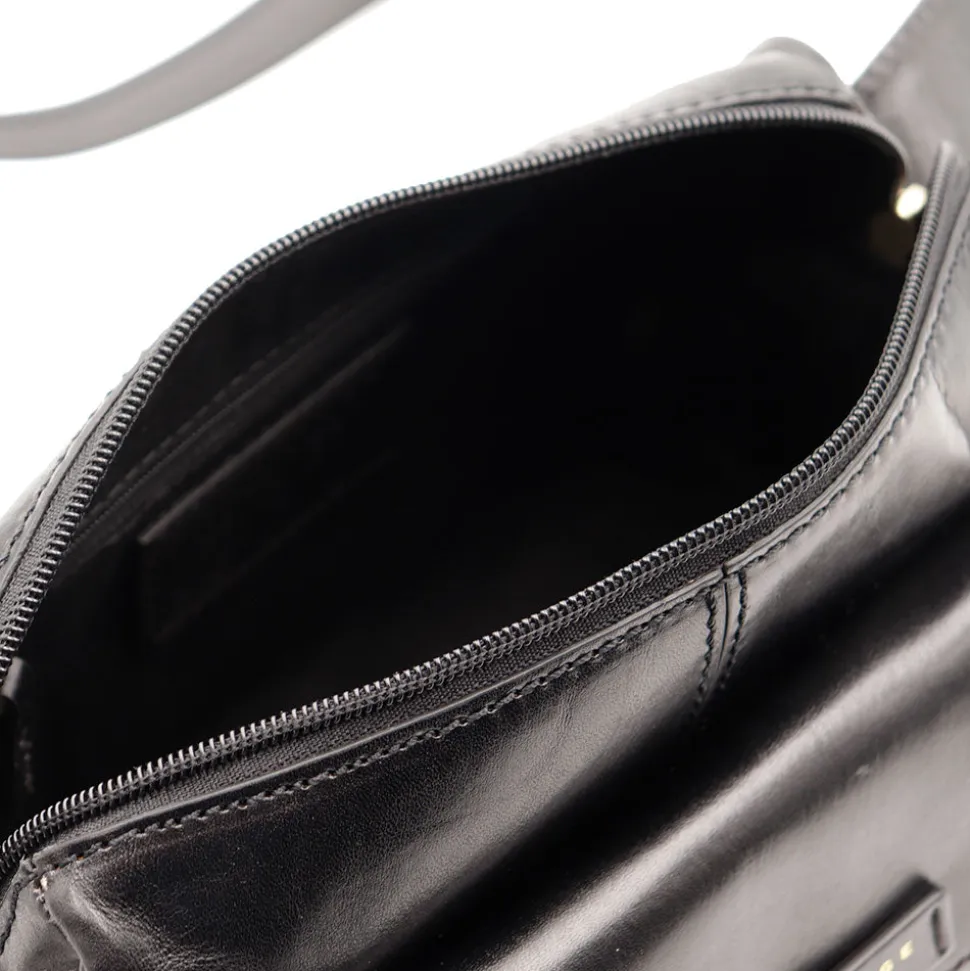 Camera Case Donna a Tracolla THE BRIDGE linea Flora in Pelle Nera