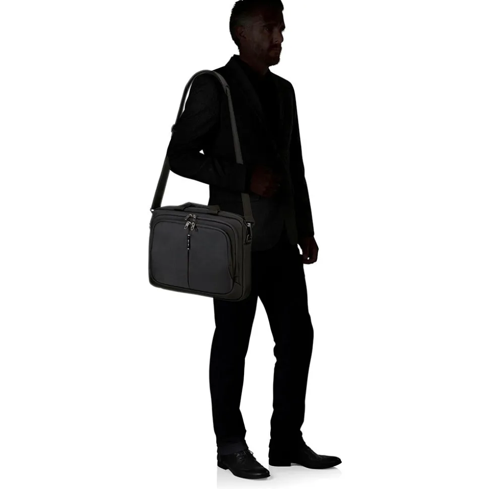 Cartella Due Manici Porta Pc 15,6" SAMSONITE linea Guardit 3.0 in Tessuto Nero